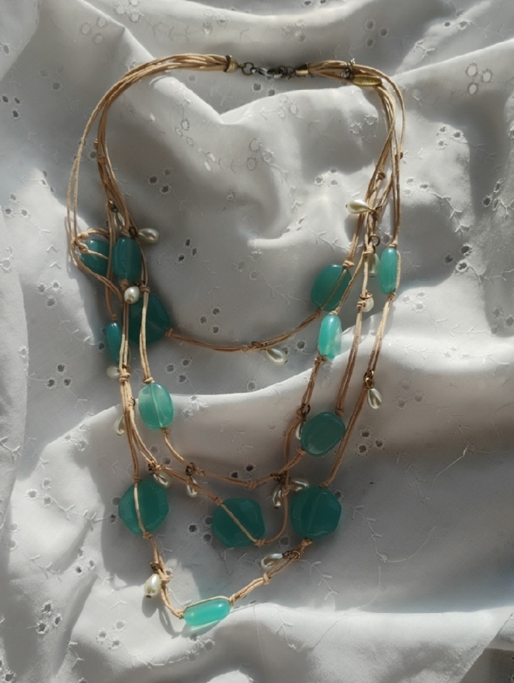 Multi-Strand Turquoise Bead Necklace by Coldwater Creek